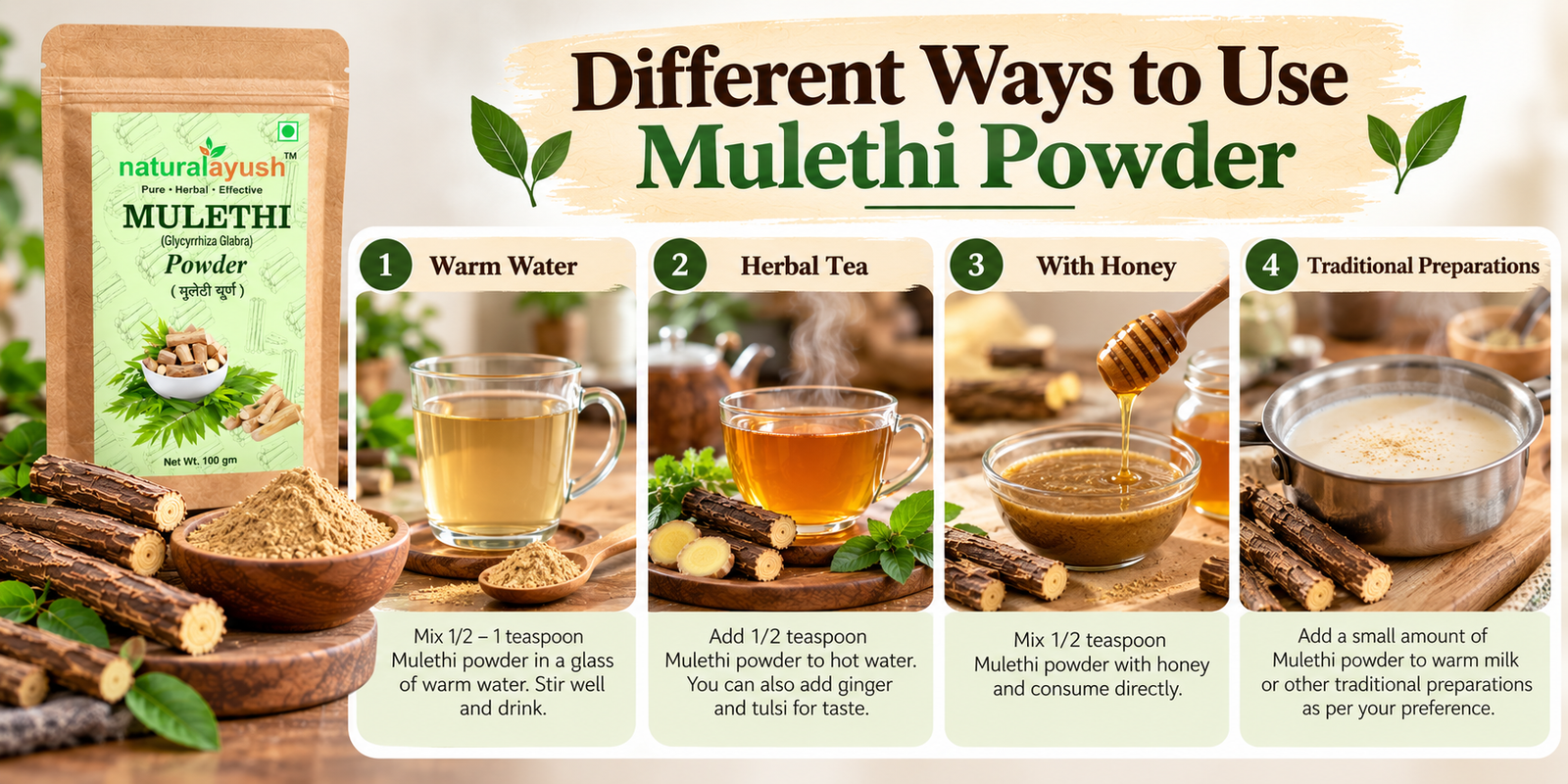 Mulethi Powder (Glycyrrhiza glabra) photo 1
