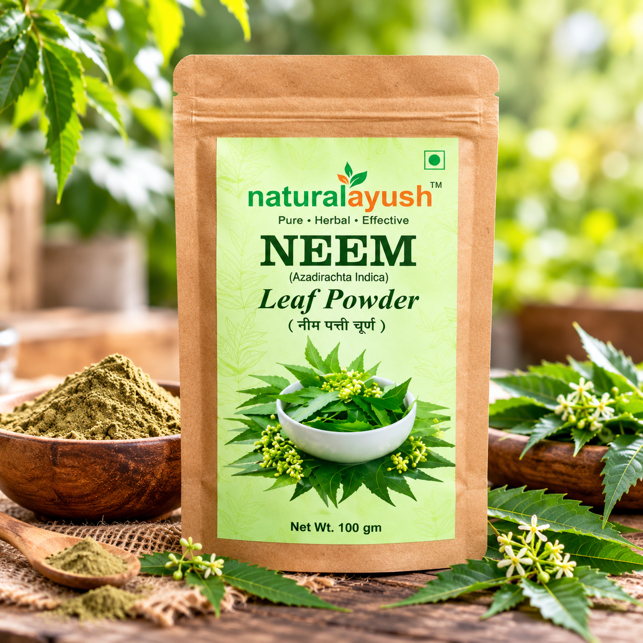 Neem Powder (Azadirachta indica)