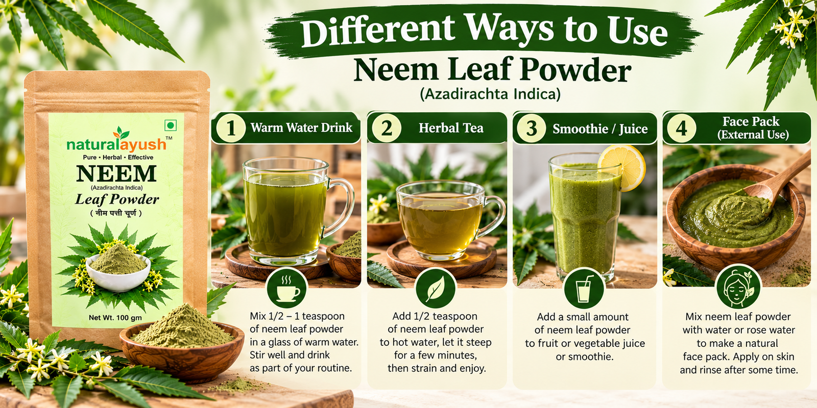 Neem Powder (Azadirachta indica) photo 3