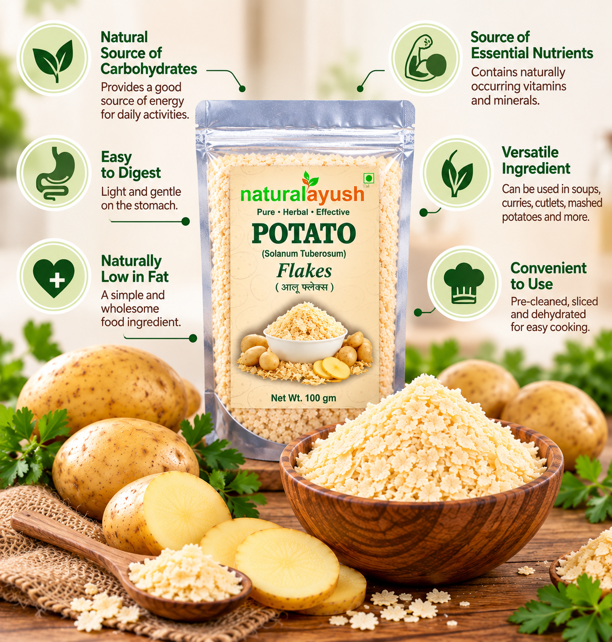 Potato Flakes (Solanum tuberosum) thumbnail 3
