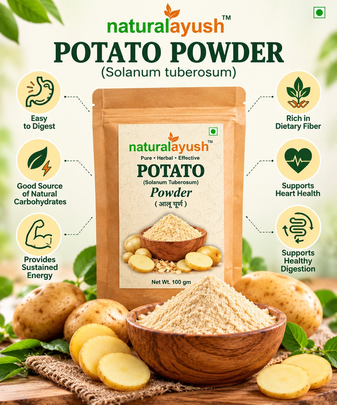 Potato Powder (Solanum tuberosum) thumbnail 3