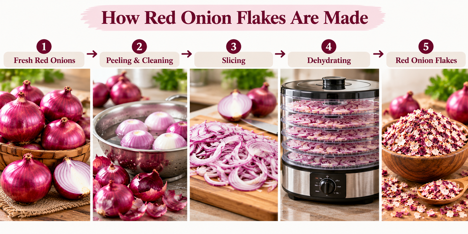 Red Onion Flakes (Allium cepa) photo 3