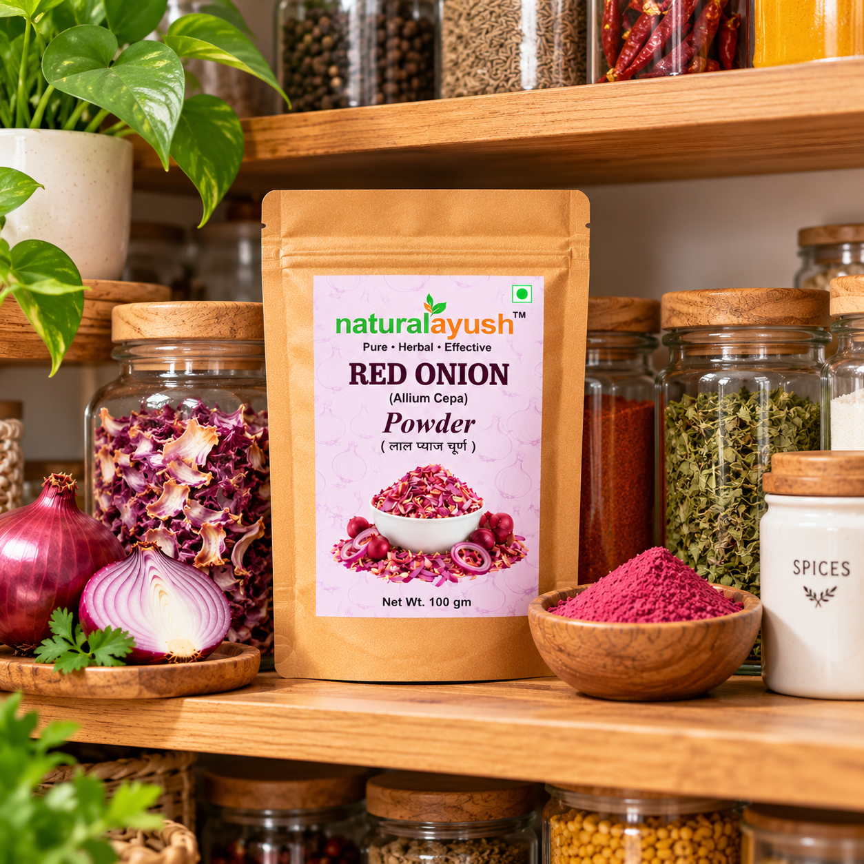 Red Onion Powder (Allium cepa) thumbnail 2