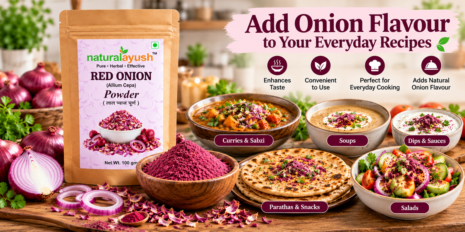 Red Onion Powder (Allium cepa) photo 3