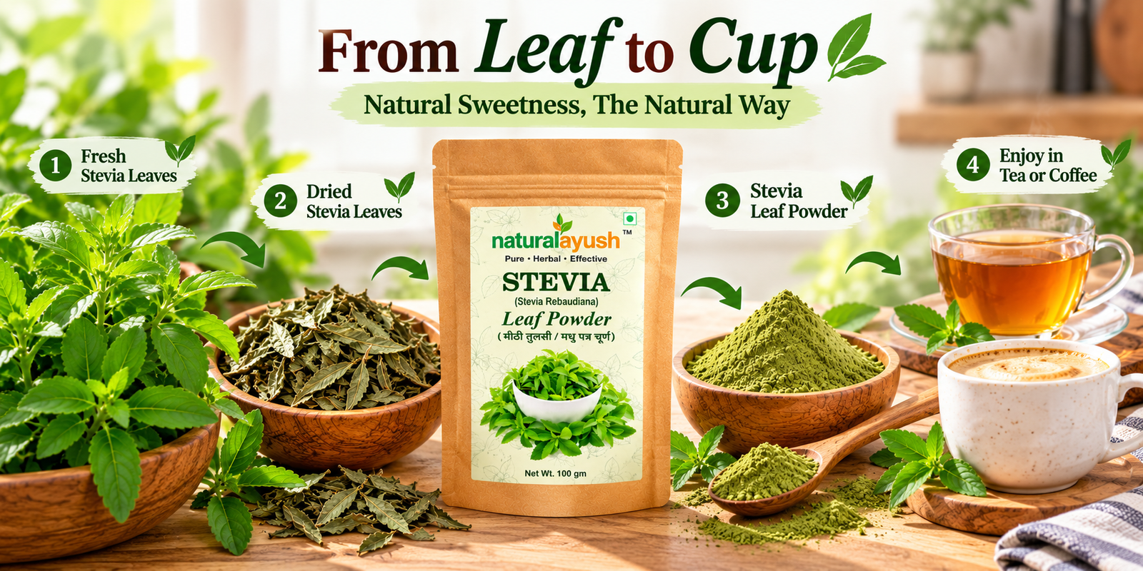 Stevia Powder (Stevia rebaudiana) photo 4