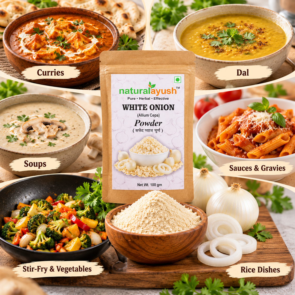 White Onion Powder (Allium cepa) thumbnail 3