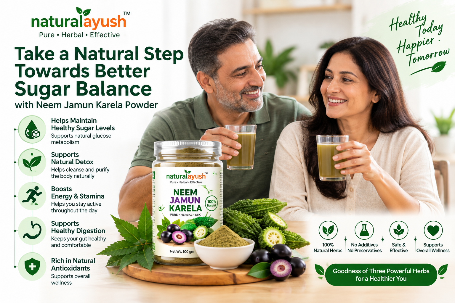 Neem Jamun Karela Mix Powder photo 1