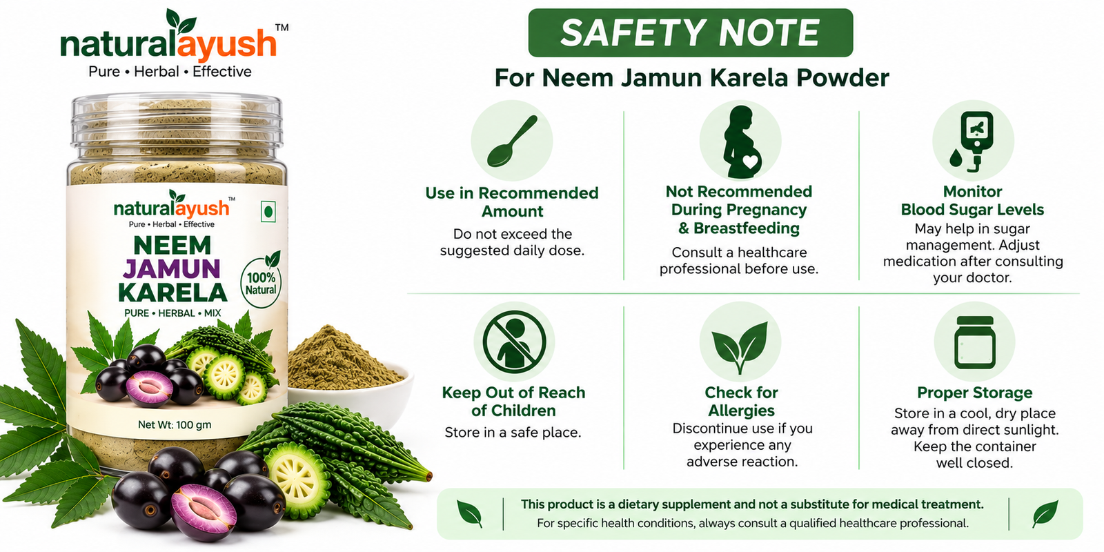Neem Jamun Karela Mix Powder photo 2
