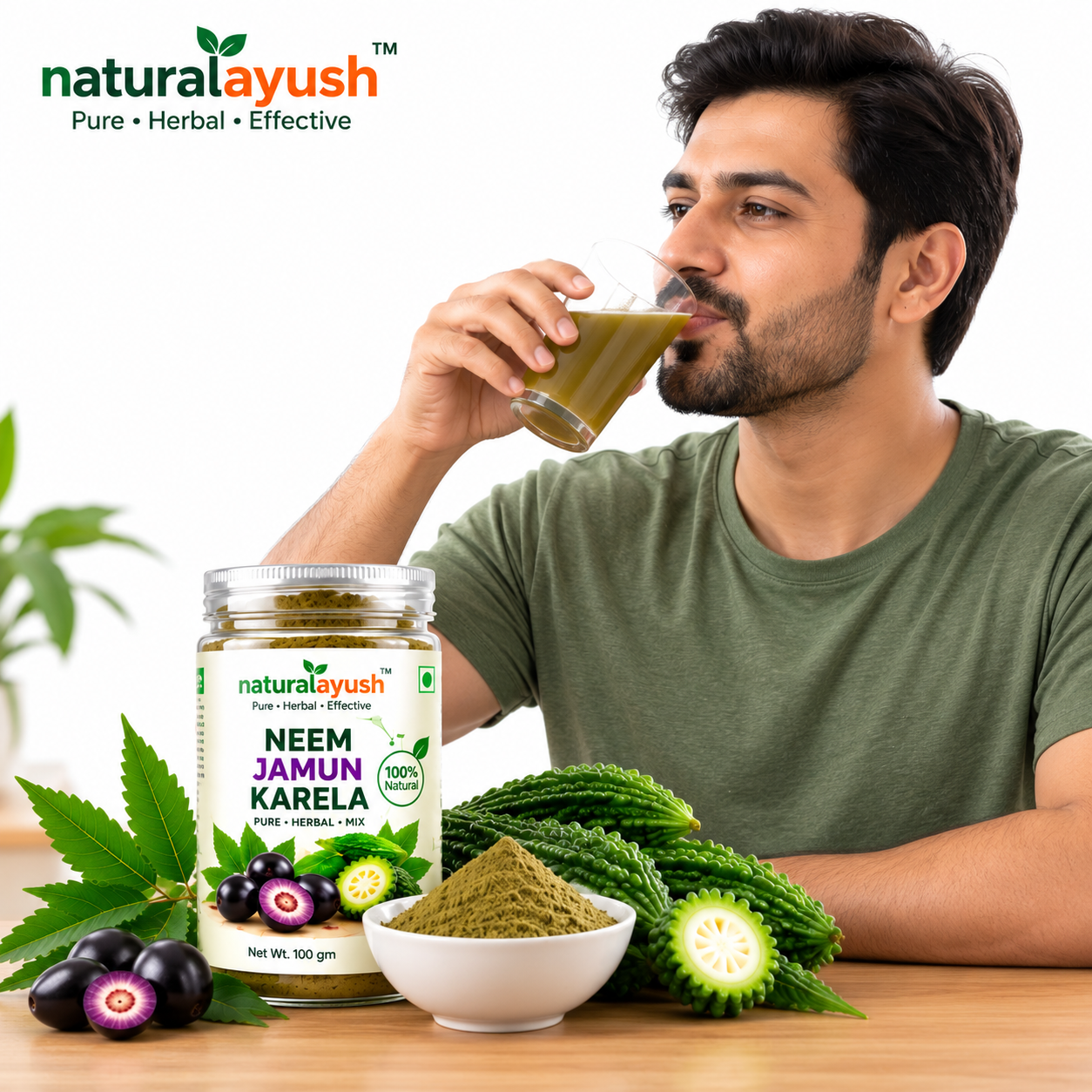 Neem Jamun Karela Mix Powder thumbnail 5